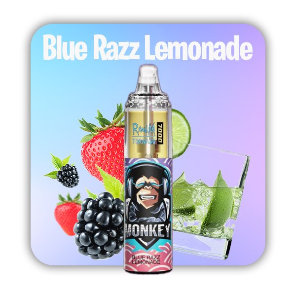 Blue Razz Lemonade RandM Tornado 7000 Züge