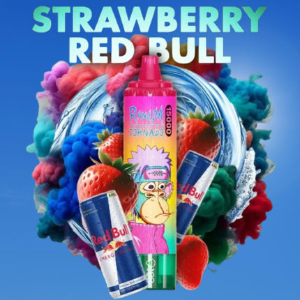 Strawberry Red Bull 15000 Züge RandM Tornado