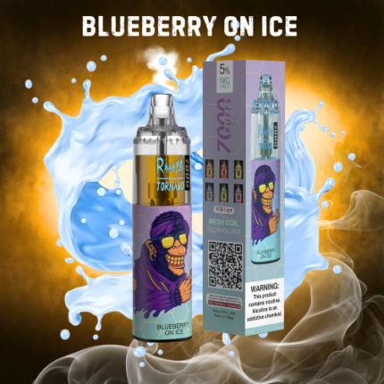 Randm Tornado 7000 Blueberry On ice